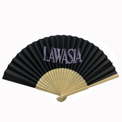 Bamboo Folding Promotional Fan