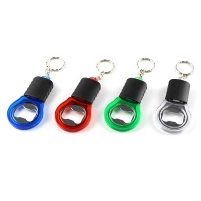 Bulb Shape LED Opener Keychain