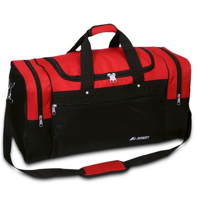 Everest Sports Duffel, Large, Red/Black