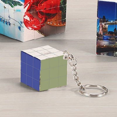 3x3 Mini Puzzle Cube w/Key Ring