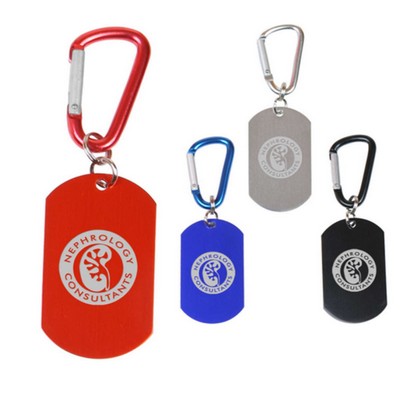 Aluminum Dog Tag Carabiner