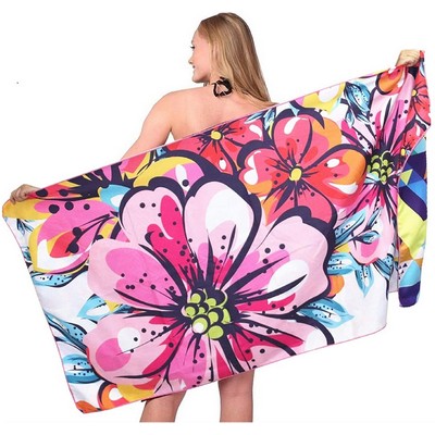 Full Color Polyester Microfiber Beach Towel