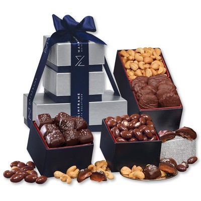 Tower of Sophistication Treats w/Caramel Pecan Clusters