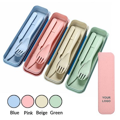 3-in-1 Wheat Straw Tableware Set