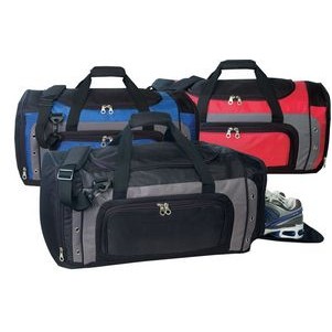 Deluxe Poly Duffel Bag W/Shoe Storage