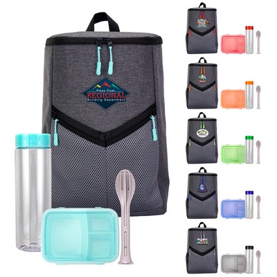 Victory Cooler Backpack Ultimate Lunch & Drink Set