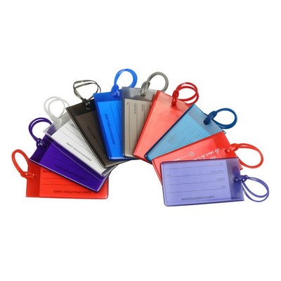 Flexible PVC Travel ID Identification Labels Luggage Tag