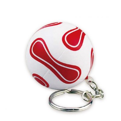 World Cup Imprint Soccer Stress Ball with Keychain