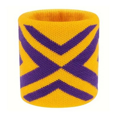 Jacquard Weave Plain Stitch Sports Wristband