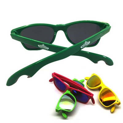 Plastic Sunglasses with Bottle Opener