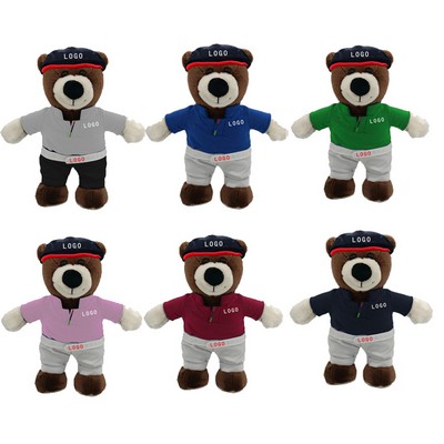 Golf Bear Stuffed Toy