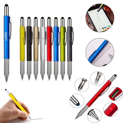 6 in 1 Multi Functional Tool Pen w/ Screw Heads