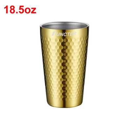 18.5oz Stainless Steel Double Wall Drinking Cup Beer Cup