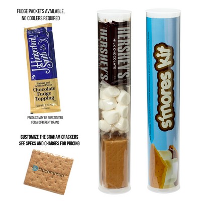 Large S'mores Campfire Kit - 48 Hour Express (Graham Cracker Sheets, Marshmallow & Fudge Packets)