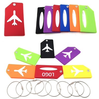 Silicone Luggage Tag with Name ID Card