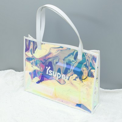 Hologram PVC Handbag w/ Snap Button