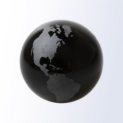 Black Globe-Flat Bottom