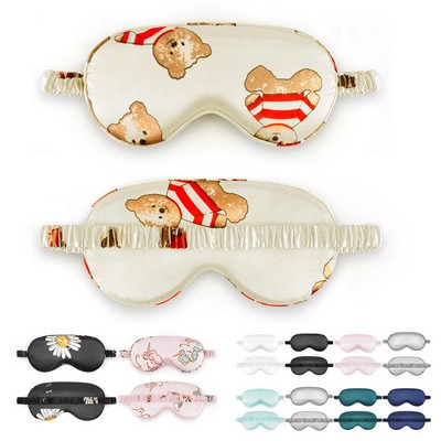 Full Color Satin Silky Sleep Eye Masks