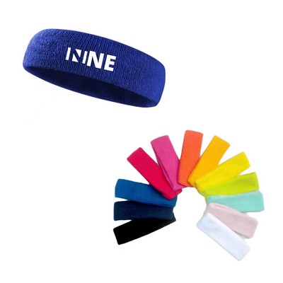 Sports Basketball Headbands Sweatbands with Direct Embroidery