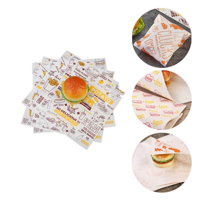 Custom Burger Wrapping Paper