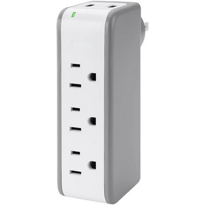 3 Outlet Surge Protector with USB Ports