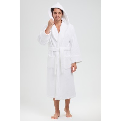 52" Luxe Premier Rolled Cuff Terry Hooded Robe