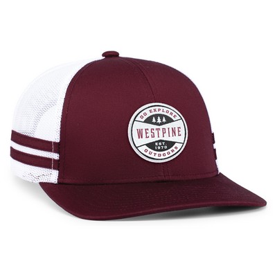 Low-Profile Stripe Trucker Cap