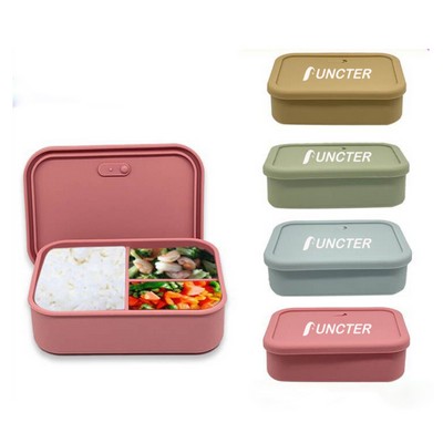 3-Compartment 25oz Silicone Lunch Box