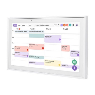 Skylight 15in Digital Calendar Frame - White