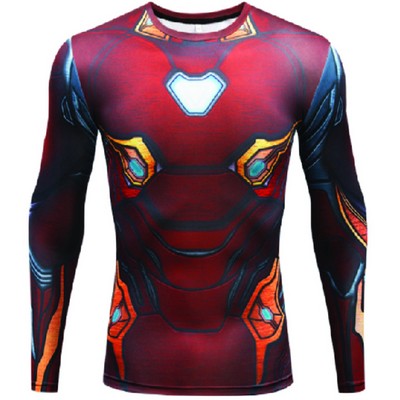 Men's Full Sublimation Long Sleeve Compression T-Shirt