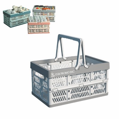 Portable Fold Up Picnic Carrier Basket