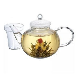 GROSCHE MONACO Loose Leaf Glass Teapot with Infuser | 42 FL OZ/ 1250 ML