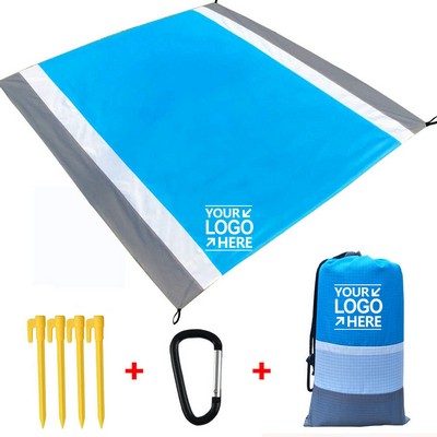 82"x79" Compact Quick Drying Nylon Beach Blanket