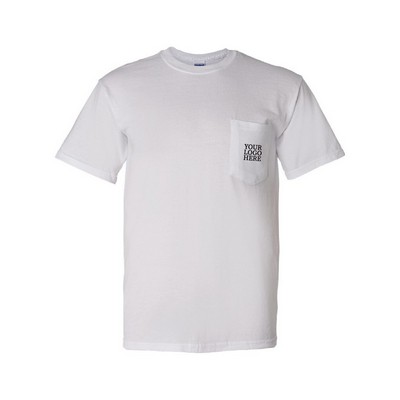 Gildan® DryBlend® Pocket White T-Shirt