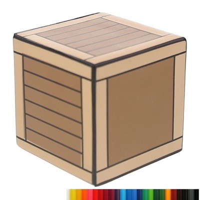 Foam Wooden Crate Stress Reliever with Your Logo