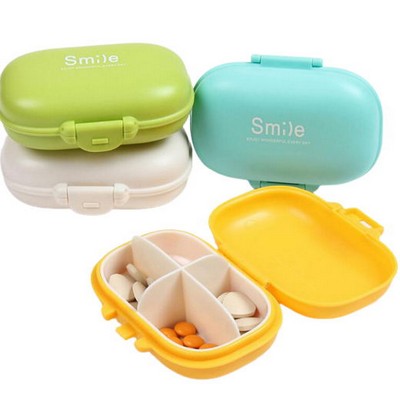 4-cell Plastic Medicine Box