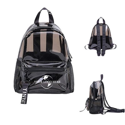 Economy Gray Waterproof Transparent Backpack