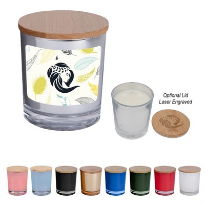 Bamboo Soy Candle With Full Color Label