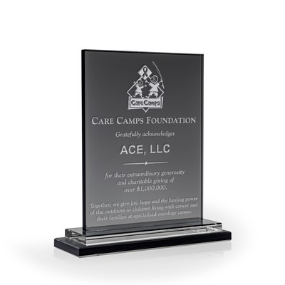 Slate Smoke Glass Award, Large