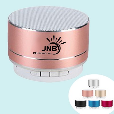 Round Metal Wireless Remove Contral Speaker