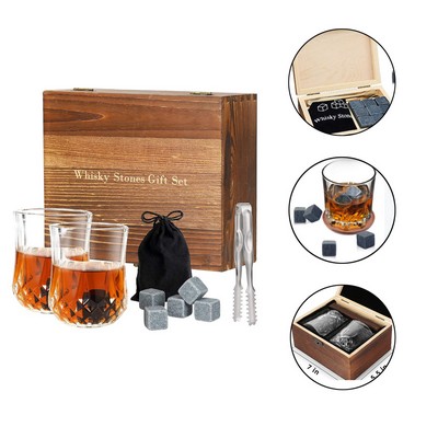 Whiskey Stone & Glasses Gift Set