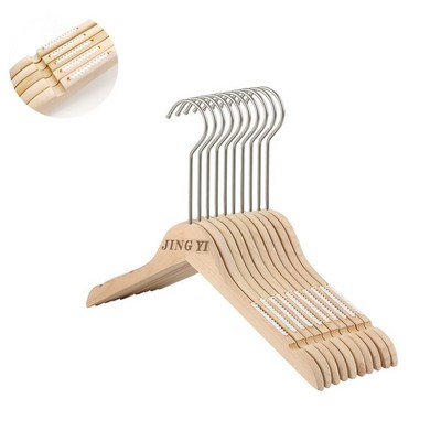 16'' Lightweight Non Slip Wooden Clothes Hanger