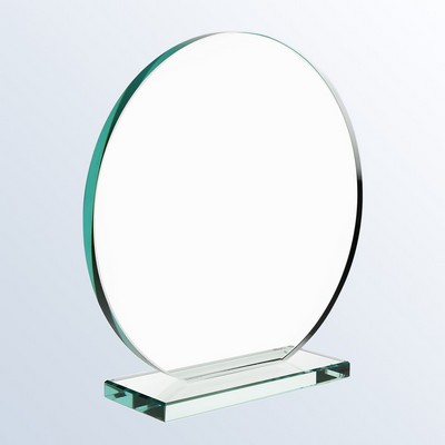 Jade Glass Circle Award, Medium (7"x7")