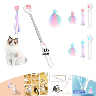 Retractable Cat Teaser Wand Toy