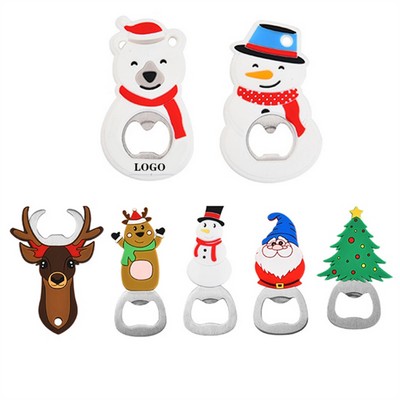 Christmas Refrigerator Magnetic Bottle Opener