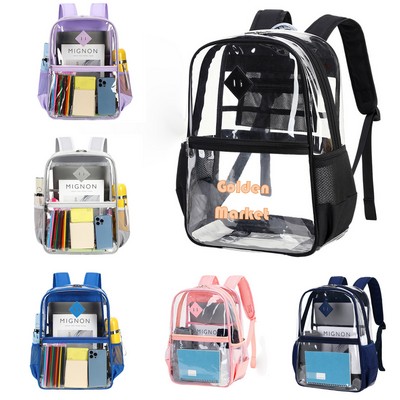 Heavy Clear PVC Waterproof Backpack