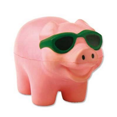 PU Sunglasses Pig Stress Ball