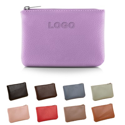 Pu Leather Zipper Coin Purse