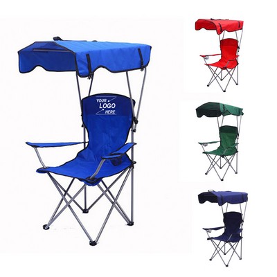 Large Folding Camping Chair with Canopy