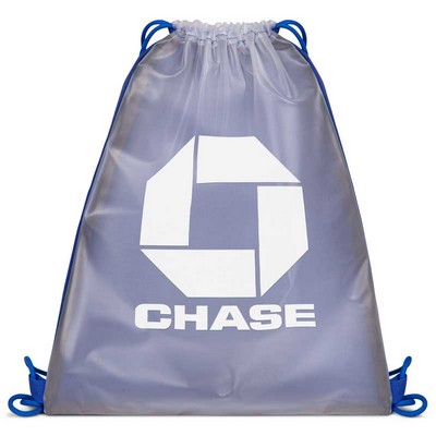 Reversible Frosted Drawstring Backpack (Factory Direct - 10-12 Weeks Ocean)